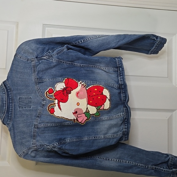 Jessica Simpson Jackets & Blazers - Blue Denim Jacket With Hello Kitty Ladybug